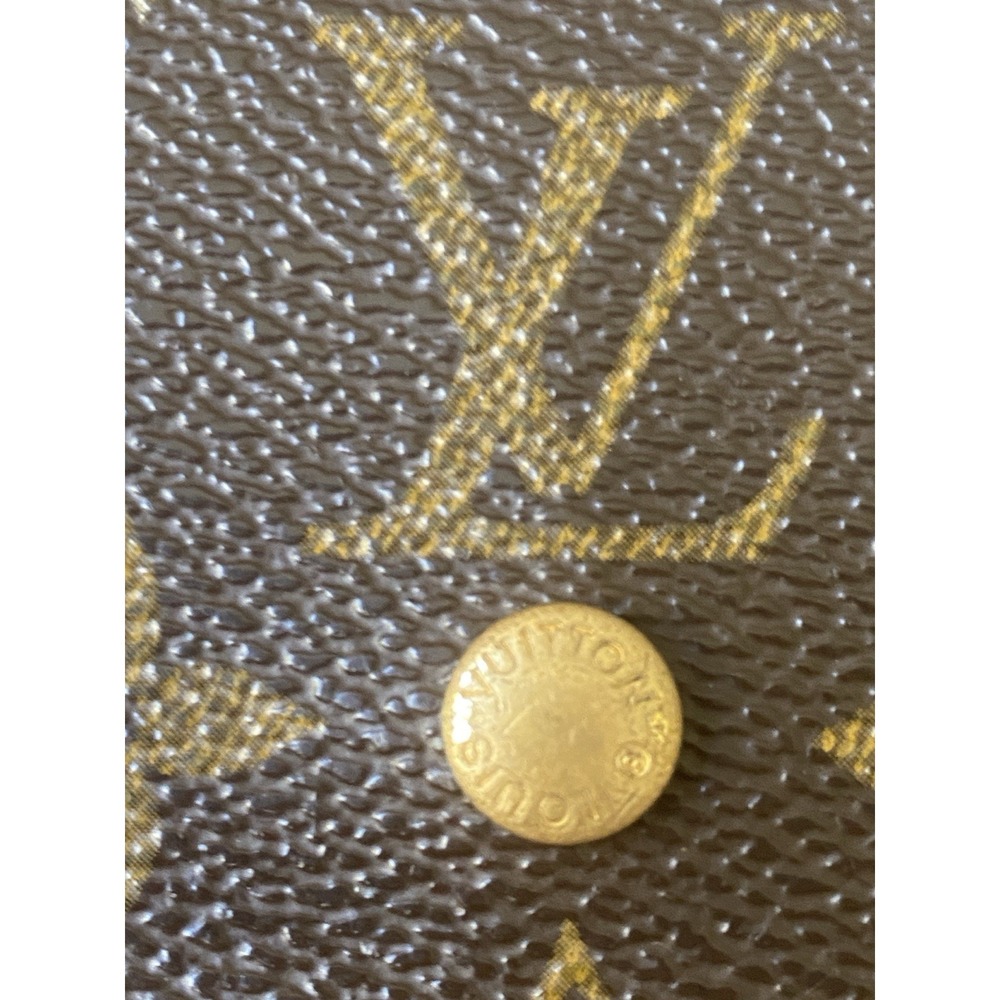 Louis Vuitton Monogram Elise Double Snap Wallet Trifold French Wallet VTG Rehab - Picture 5 of 11